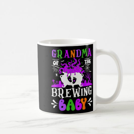 Grandma Of The Brewing Baby Grandma To Be Hallowee Kaffeetasse (Rechts)