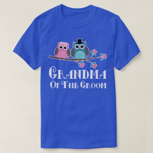 Grandma Of The Groom Wedding Bridal Party  T-Shirt (Design vorne)