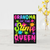 Grandma Of The Slime Queen Birthday Girl Family Pa Karte (Gelbe Blume)