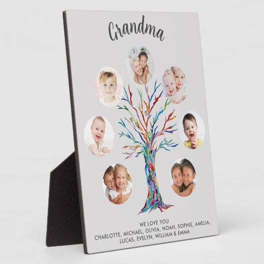 Grandma Photo Collage Fotoplatte (Seite)