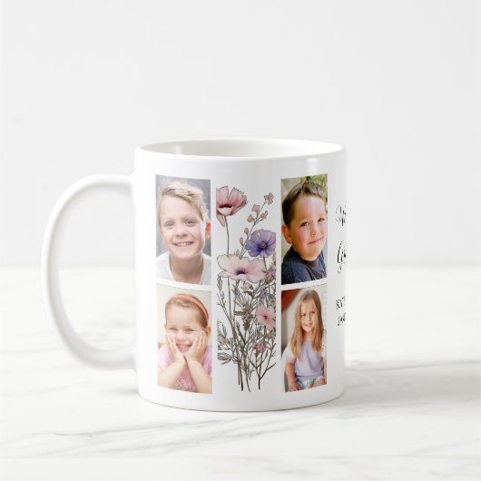 Grandma Photo Collage Kaffeetasse (Links)