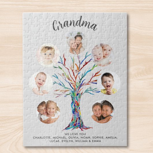 Grandma Photo Collage Keepsake Puzzle