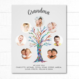 Grandma Photo Collage Poster