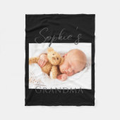 Grandma Photo T Shirt Fleecedecke (Vorderseite)