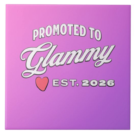 Grandma Promotion For New Baby In 2026 Fliese (Vorderseite)