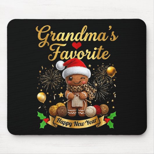 Grandma’s Favorite Gingerbread Crochet Doll For Cr Mousepad (Vorne)