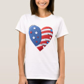 ​"Grandma’s Pride" Flag-Heart Tee (Vorderseite)