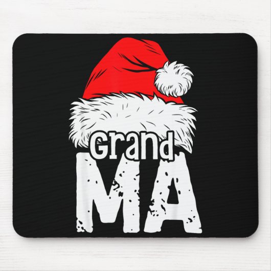 Grandma Santa Christmas Family Matching Pyjamas Xm Mousepad (Vorne)