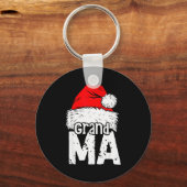 Grandma Santa Christmas Family Matching Pyjamas Xm Schlüsselanhänger (Vorderseite)