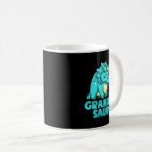 Grandma Saurus Funny Grandmasaurus Dinosaur  Kaffeetasse (VorderseiteRechts)