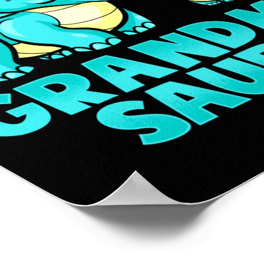 Grandma Saurus Funny Grandmasaurus Dinosaur  Poster (Ecke)