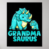 Grandma Saurus Funny Grandmasaurus Dinosaur  Poster (Vorne)