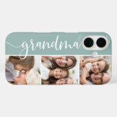 Grandma Script Photo Collage Case-Mate iPhone Hülle (Rückseite (Horizontal))