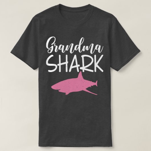 Grandma Shark Family Shark Lover T-Shirt (Design vorne)