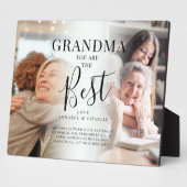 "GRANDMA" Sie sind die besten Fotos, Namen & Zitat Fotoplatte (Seite)