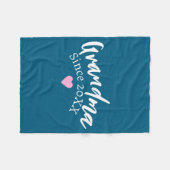 Grandma Since Year New Grandmother Gift _1 Fleecedecke (Vorderseite (Horizontal))