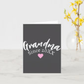 Grandma Since Year New Grandmother Gift _1 Karte (Gelbe Blume)