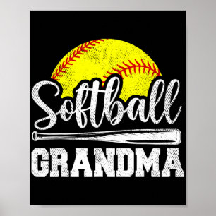 Grandma Softball Player Game Day Mother#39; #39;s Poster