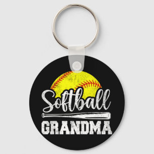 Grandma Softball Player Game Day Mother#39; #39;s Schlüsselanhänger