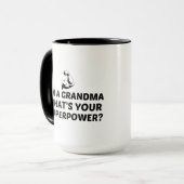 GRANDMA-SUPERMACHT TASSE (Vorderseite Links)