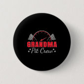 Grandma T Crew Race Car Driver Birthday Party Raci Button (Vorderseite)