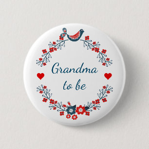 Grandma To Be Button