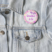 Grandma to be Floral Baby Shooting Button (Beispiel)