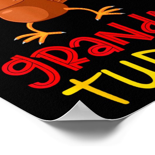 Grandma Turkey Matching Family Group Thanksgiving Poster (Ecke)