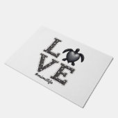 Grandma Turtle - Love Mimi Life Sea Turtle, Mimi T Fußmatte (Schrägansicht)