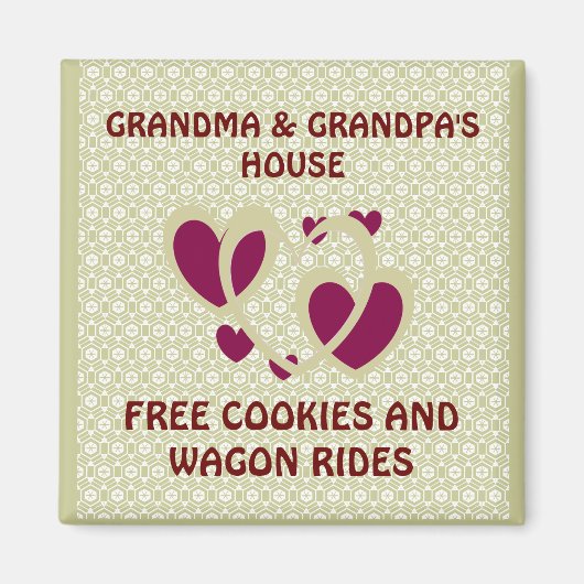 GRANDMA UND GRANDPAS/KOSTENLOSE COOKIES & WAGON RI MAGNET (Vorne)
