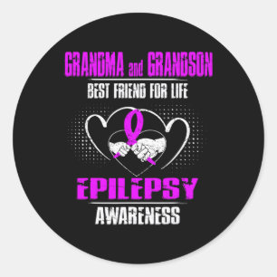 GRANDMA UND GRANDSON BEST FRIEND DES LEBENS EPILEP RUNDER AUFKLEBER