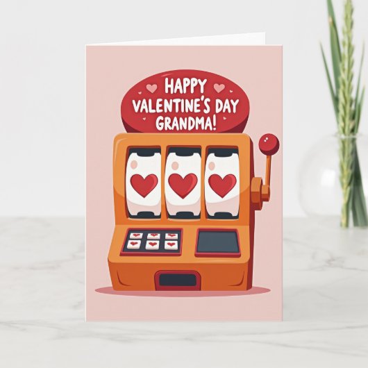 Grandma Valentine Win Card Karte (Vorderseite)