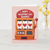 Grandma Valentine Win Card Karte (Gelbe Blume)