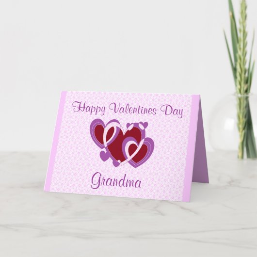 GRANDMA VALENTINES DAY CARD FEIERTAGSKARTE (Vorderseite)