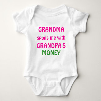 GRANDMA, verdirbt mich mit, GRANDPA'S, GELD Baby Strampler