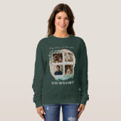 Grandma we love you 6 Photo Collage Eucalyptus Sweatshirt (Vorne ganz)