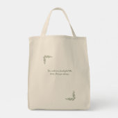 Grandma we love you 6 Photo Collage Eucalyptus Tragetasche (Rückseite)