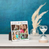 Grandma We Love You | Grandkids 4 Photo Collage Fotoplatte (InSitu)