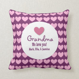GRANDMA Wir Liebe Sie mit Herz und Lace C04 Kissen