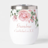 Grandma Year Established Custom Pink Roses (Vorderseite)