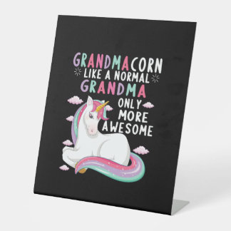 Grandmacorn Like A Normal Grandma Only More Awesom Sockelschild