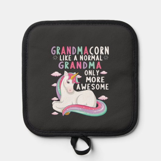 Grandmacorn Like A Normal Grandma Only More Awesom Topflappen (Vorderseite)