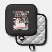 Grandmacorn Like A Normal Grandma Only More Awesom Topflappen (Vorderseite/Rückseite)