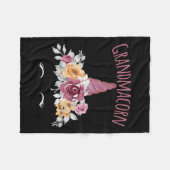 Grandmacorn Unicorn Grandma Premium  Fleecedecke (Vorderseite (Horizontal))