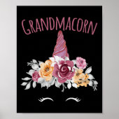Grandmacorn Unicorn Grandma Premium Poster (Vorne)