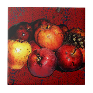 Grandmallenbänder von Äpfeln, gefärbt Fliese