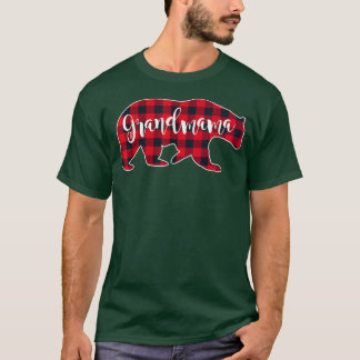 Grandmama Bear Red Buffalo Karo Kariert Spaß Oma T-Shirt