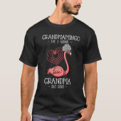 Grandmamingo Grandma Flamingo Grandma Großmutter T-Shirt (Vorderseite)