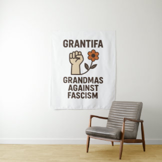 Grandmas Against Fascism Poster Wandteppich