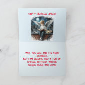 GRANDMA'S ANGEL GRANDSON BIRTHDAY CARD DANKESKARTE (Innenseite)